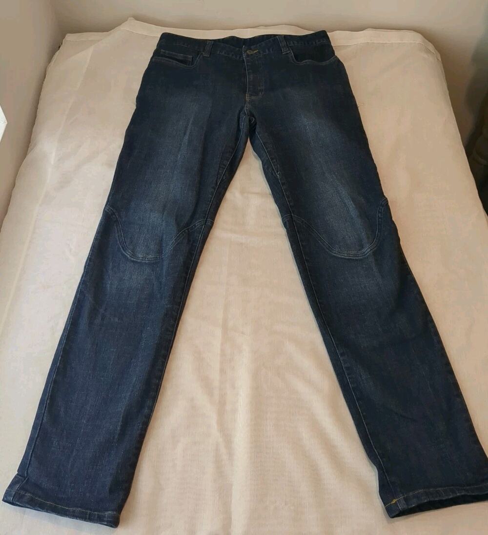Club Ride Men's Sz 32x32 Indigo Straight Jeans Spoke Denim Pant Cycling Bike